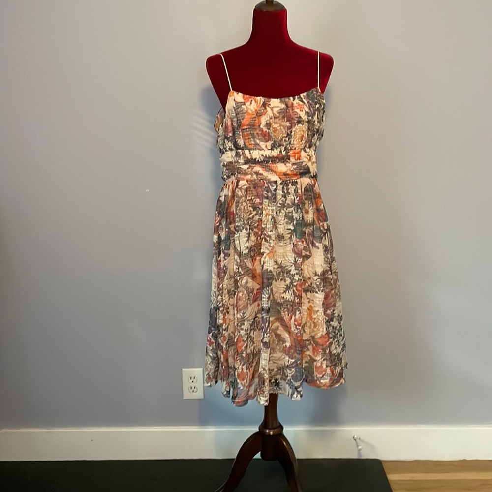 Anthropology Maeve Mackenzie floral dress